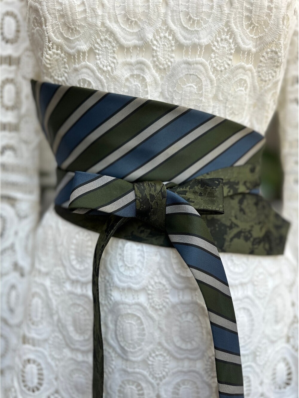 Upcycled Vintage Obi Belt | Corset Wrap Style | OOAK | OS